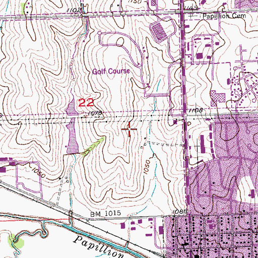 Topographic Map of Schwer Recreational Area, NE
