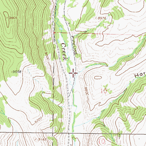Topographic Map of Spring Gulch, CO