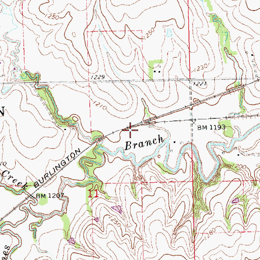 Topographic Map of Cobb, NE