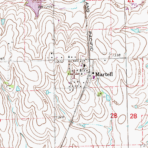 Topographic Map of Southwest Alliance Church, NE