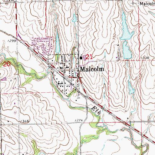 Topographic Map of Saint Pauls Lutheran Church, NE