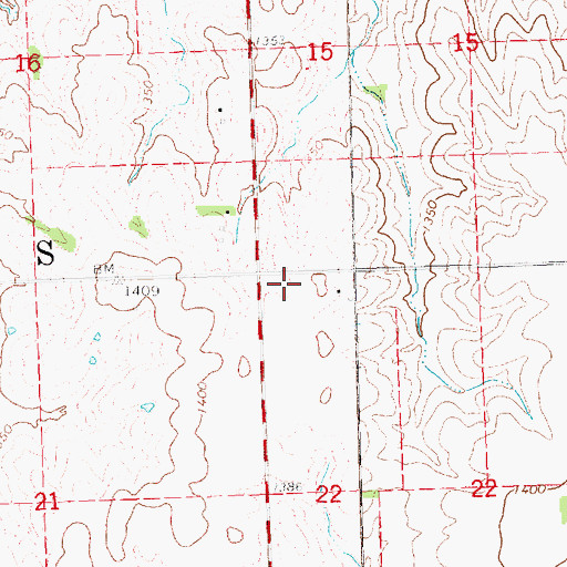 Topographic Map of Township of South Pass, NE