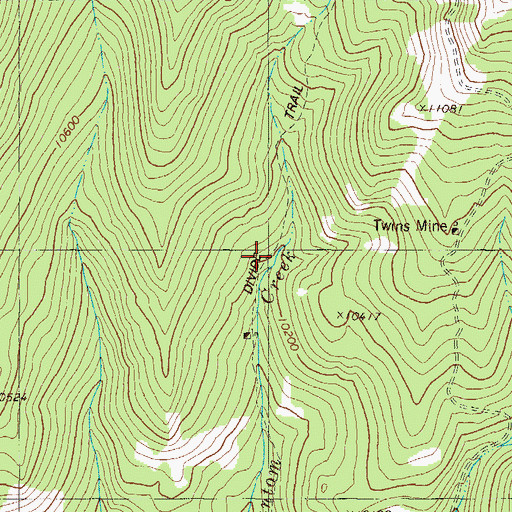 Topographic Map of Divide Trail, CO