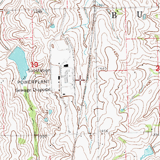 Topographic Map of Sheldon, NE