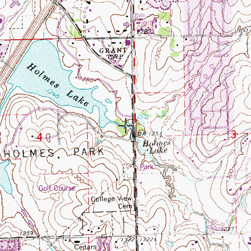 Topographic Map of Antelope Creek Trail, NE