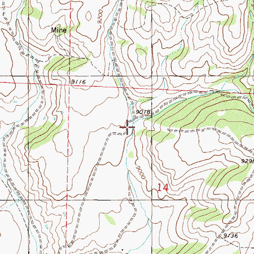 Topographic Map of Dorsey Creek, CO