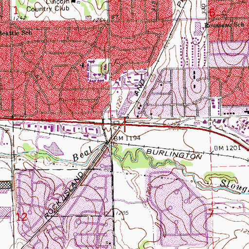 Topographic Map of Highway Two Trail, NE