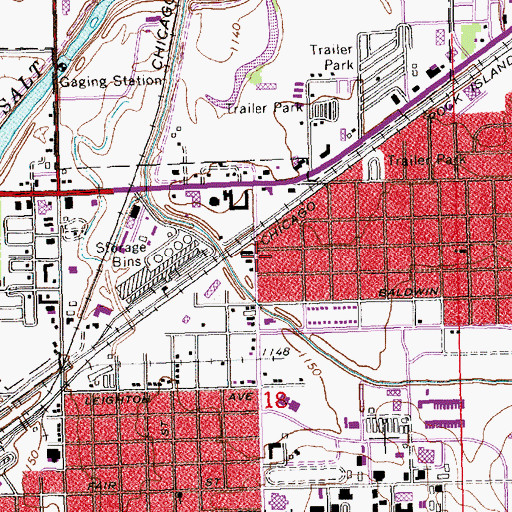 Topographic Map of UPCO Park, NE