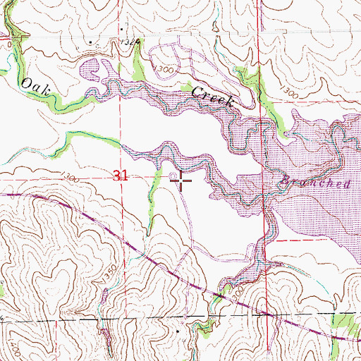 Topographic Map of Area Two Campground, NE