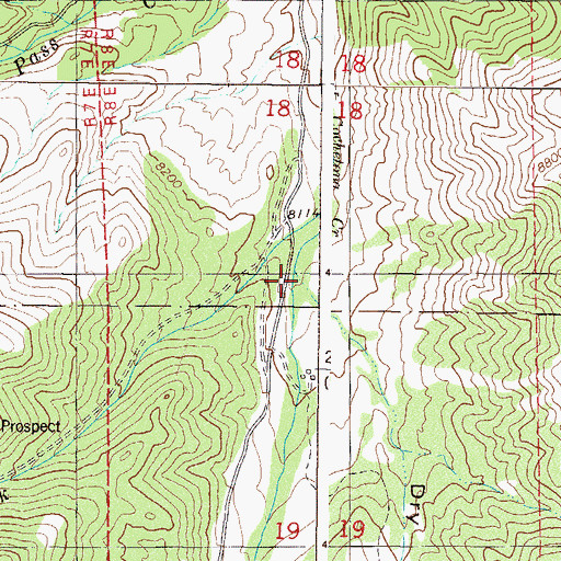 Topographic Map of Dry Lake Gulch, CO