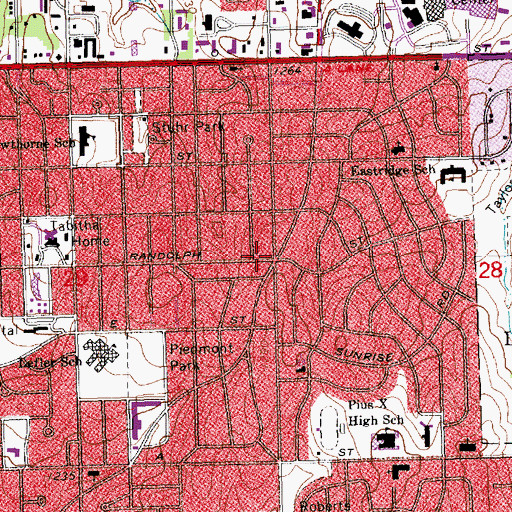 Topographic Map of Elliott Chiropractic Center, NE