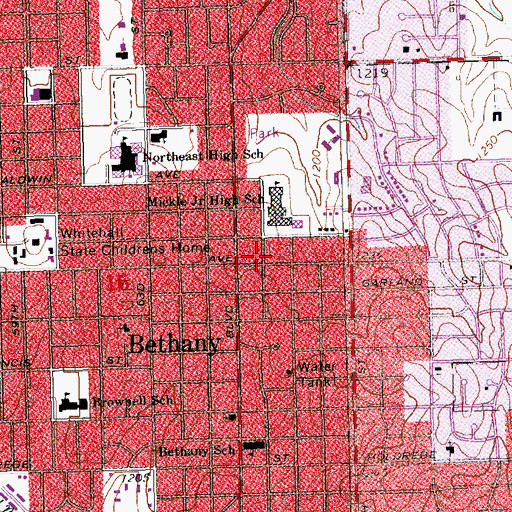 Topographic Map of Elders Plus Building, NE