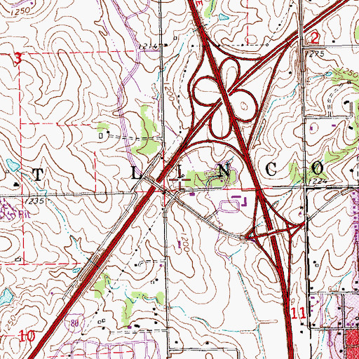 Topographic Map of Camp-A-Way, NE