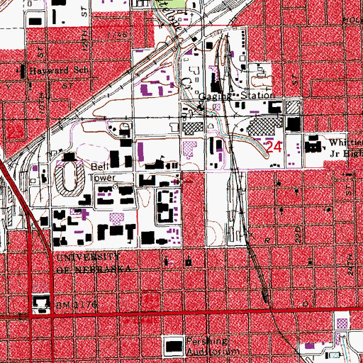 Topographic Map of Lewis-Syford House Historical Marker, NE