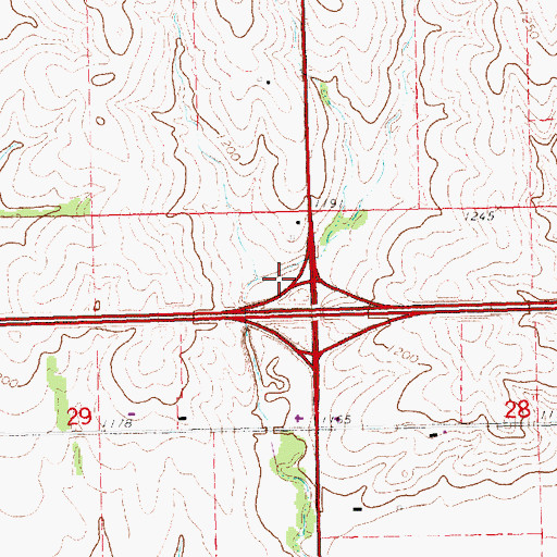 Topographic Map of City of Lincoln Historical Marker, NE