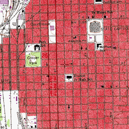 Topographic Map of College of Hair Design, NE