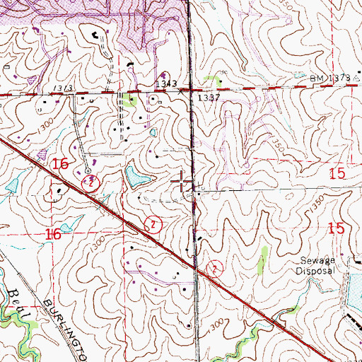 Topographic Map of Lincoln Christian Elementary School, NE