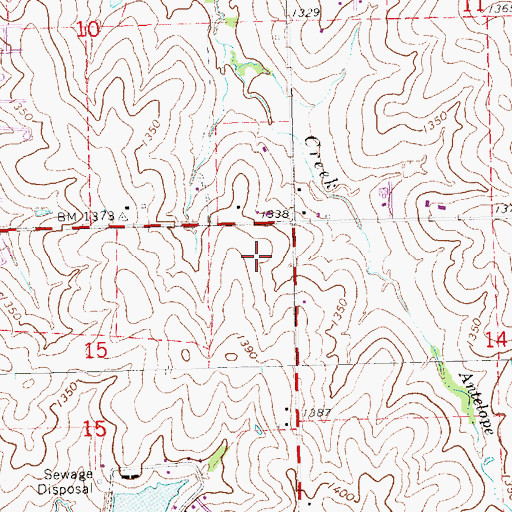 Topographic Map of Lincoln Christian School, NE