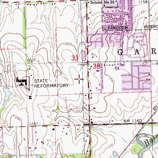 Topographic Map of Roper Elementary School, NE
