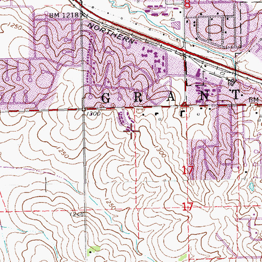 Topographic Map of Saint Peters Catholic School, NE