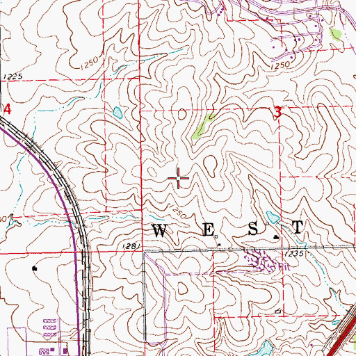 Topographic Map of North American Martyrs Catholic School, NE