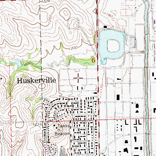 Topographic Map of Arnold Elementary School, NE