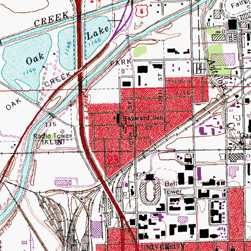 Topographic Map of Immanuel Bible Church, NE