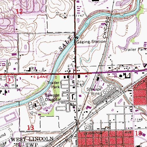 Topographic Map of Believers Fellowship Church, NE