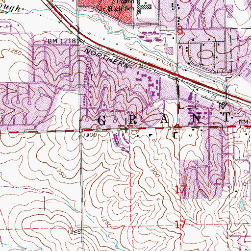 Topographic Map of Saint Peters Catholic Church, NE