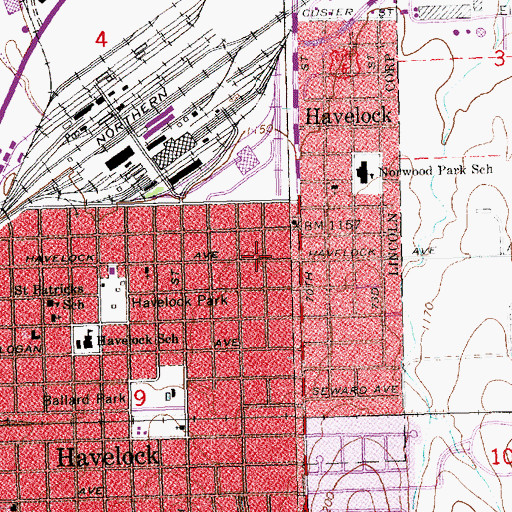 Topographic Map of First Pentecostal Holiness Church, NE