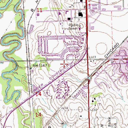 Topographic Map of Christs Place Church, NE
