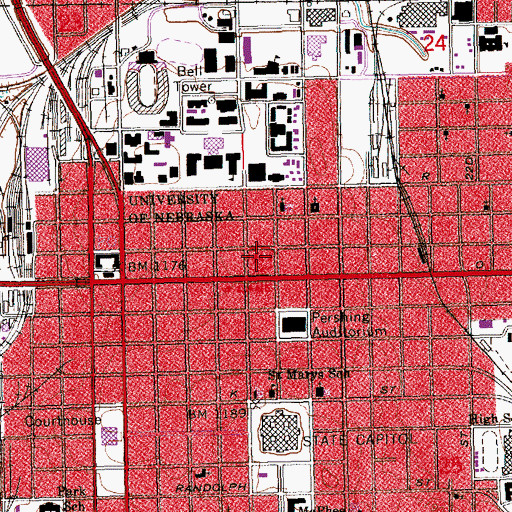 Topographic Map of Museum of Nebraska History, NE