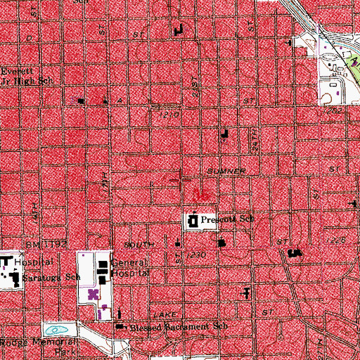 Topographic Map of Milder Manor, NE