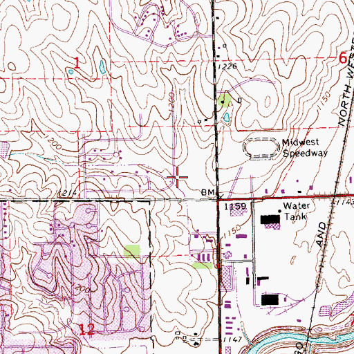 Topographic Map of Dermatology Across Nebraska Center, NE
