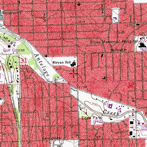 Topographic Map of Prairie View Hematology Clinic, NE