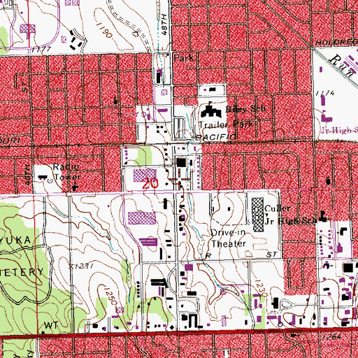 Topographic Map of Lincoln Vision Clinic, NE