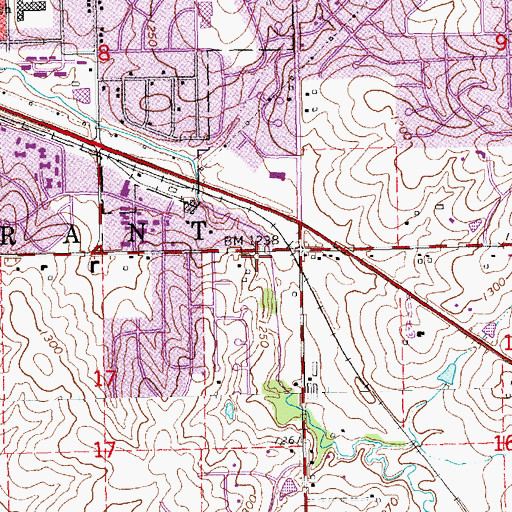 Topographic Map of Old Cheney Alliance Church, NE