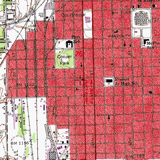 Topographic Map of Quinn Chapel African Methodist Episcopal Church, NE