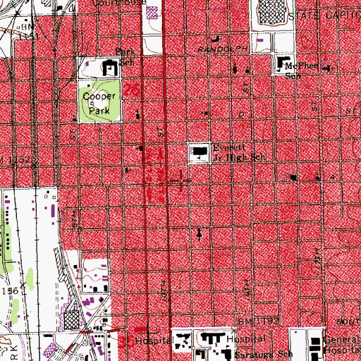 Topographic Map of Saint Tikhon Orthodox Christian Church, NE