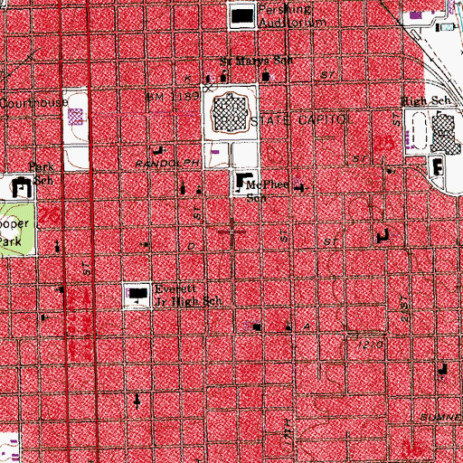 Topographic Map of New Life Center Church, NE