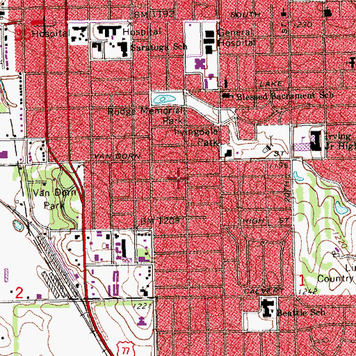 Topographic Map of Southminister United Methodist Church, NE