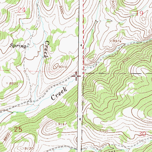 Topographic Map of Tuttle Creek, CO