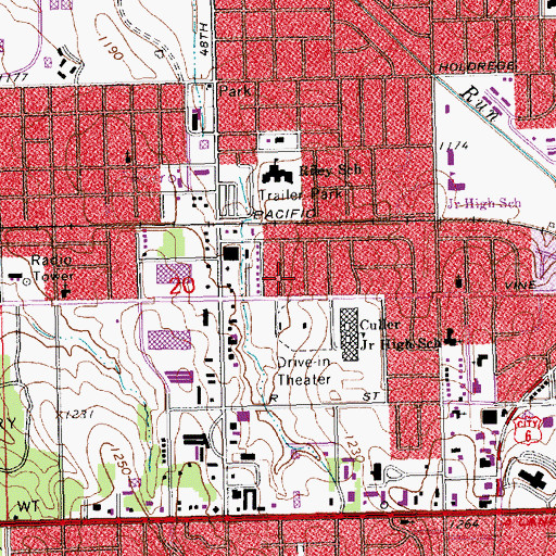 Topographic Map of Harvest Community Church, NE