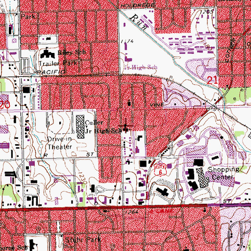 Topographic Map of The Church of Jesus Christ of Latter Day Saints, NE