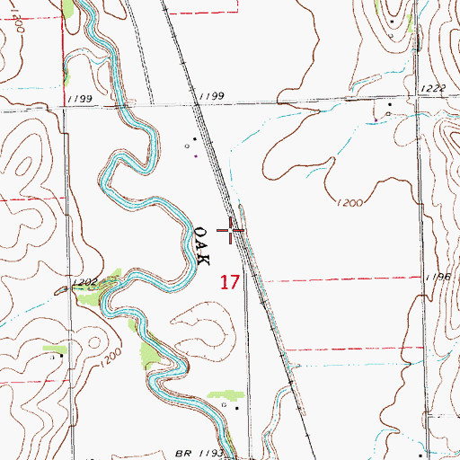 Topographic Map of Garratt, NE