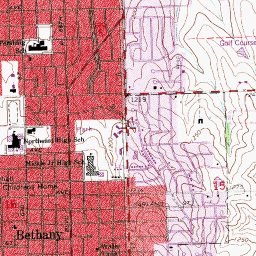 Topographic Map of Vietnamese Alliance Church, NE