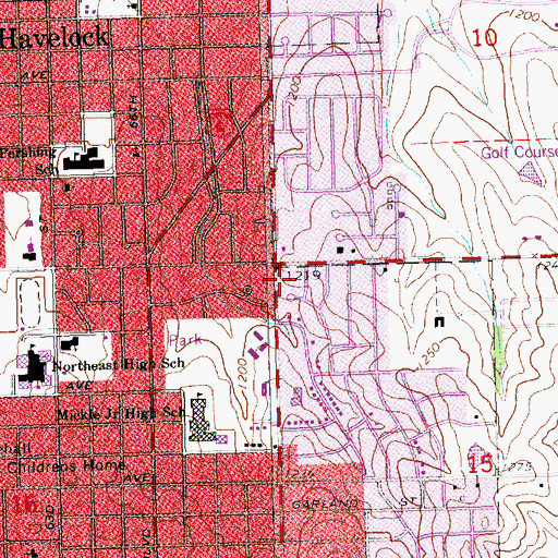 Topographic Map of Rosemont Alliance Church, NE