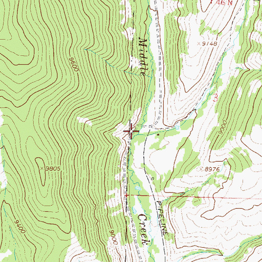 Topographic Map of Indian Creek, CO