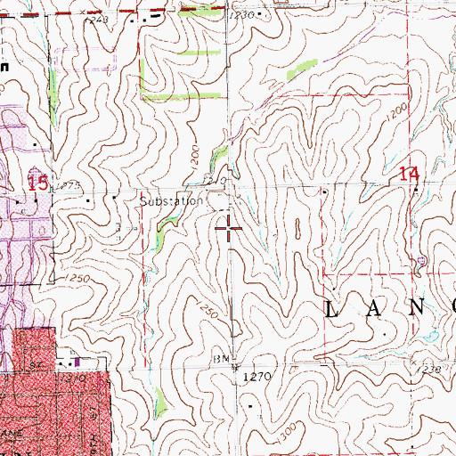 Topographic Map of Bethany - University Park Kingdom Hall of Jehovahs Witnesses, NE
