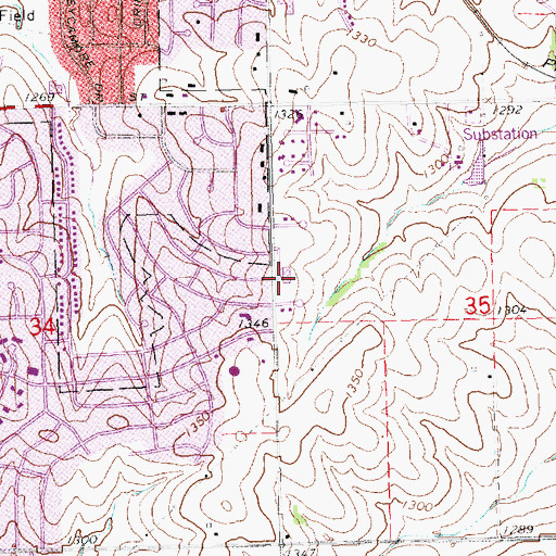 Topographic Map of Messiah Lutheran Church, NE
